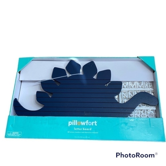 Dinosaur Letter Board NEW Kids Decor Hanging Blue Pillowfort Target - Picture 1 of 2